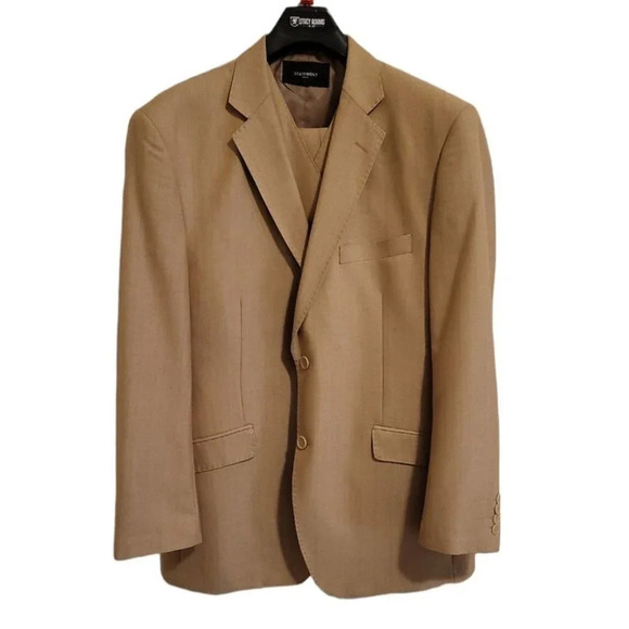 Men's 3pc Suit by Statement Italy (Style - SB2 size 42R/36R) - Picture 10 of 13